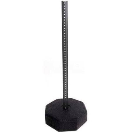 TIRE CONVERSION TECHNOLOGIES Octagon Sign Base 30 Lbs, w/ U-Channel Adaptor & 5' U-Channel Post SB-30-U-5